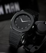 Men's Black Geometric Watch Lightweight Daily Wear - Image 4