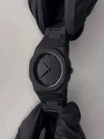 Black Stainless Steel Chain Watch for Men - Image 3