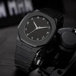 Black Stainless Steel Chain Watch for Men - Image 5