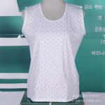 Women Cotton Printed Sleeveless Vest Large - Image 2