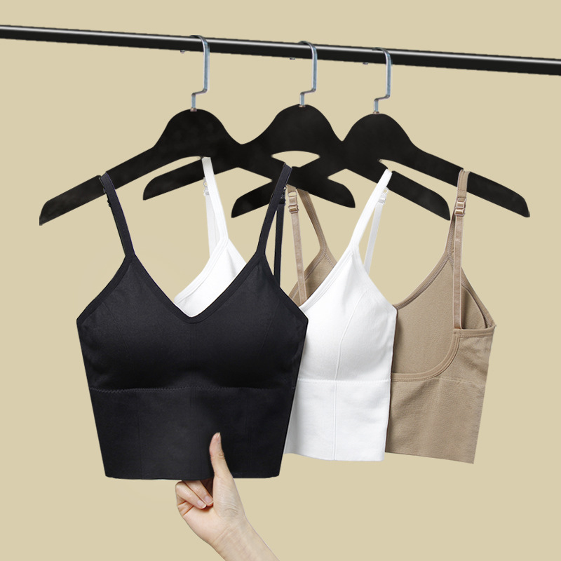 MZCHYHAM1343-media-1 Women U-Backless Tube Top Bra Summer White Black Beige - Image 1
