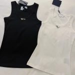 Women Black Slim Fit Vest with Metal Label - Image 2