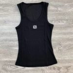 White Embroidered Women's Cotton Sports Vest with Headband - Image 2