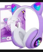 Cat Ear Wireless Bluetooth Headphones with RGB LED Lights & Built-in Mic – Stereo Bass Sound, Bluetooth & AUX Mode, Adjustable Over-Ear Headset for Kids, Teens & Girls - Image 2