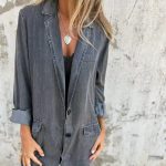 Women Loose Denim Jacket – Blue Casual Oversized Jacket for Autumn Wear - Image 5