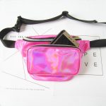 Women's Rainbow Holographic Waist Bag – Adjustable Crossbody Belt Bag - Image 4