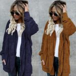 12\Women's Faux Fur Hooded Coat — Khaki Grey Winter Warm Outerwear - Image 4