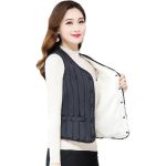 Women Red Quilted Warm Winter Vest — Fleece Lined Cotton - Image 3