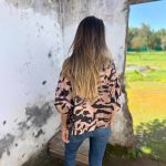 Women Zebra Print Bomber Jacket — Autumn Casual Zipper Top - Image 4