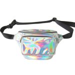 Women's Rainbow Holographic Waist Bag – Adjustable Crossbody Belt Bag - Image 7