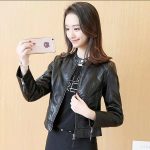 Women PU Leather Motorcycle Jacket — Korean Style Autumn Outerwear - Image 3