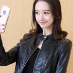 Women PU Leather Motorcycle Jacket — Korean Style Autumn Outerwear - Image 4