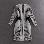 Women Flocking V-Neck Long Sweater — Autumn Loose Plus Size - Image 5