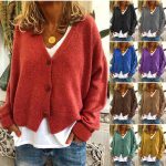 Women Knit Cardigan — Loose Autumn Winter Casual Sweater