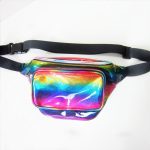 Women's Rainbow Holographic Waist Bag – Adjustable Crossbody Belt Bag - Image 14