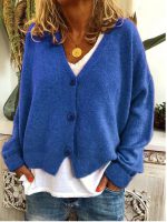 Women Knit Cardigan — Loose Autumn Winter Casual Sweater - Image 2