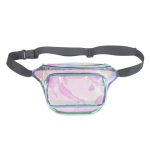 Women's Rainbow Holographic Waist Bag – Adjustable Crossbody Belt Bag - Image 15