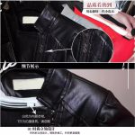 Women PU Leather Jacket — Korean Style Slim Fit Black - Image 3