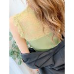 Women Lace Camisole Slim Fit White Knitted Top - Image 4