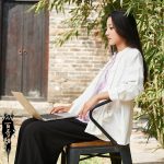 Zen Style Linen Coat for Women – Sand Washed Cotton Linen Coat with Button Closure - Image 4
