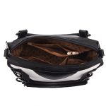Women's Chevron Pattern Shoulder Bag – Black & White - Image 4