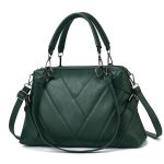 Women's Chevron Pattern Shoulder Bag – Black & White - Image 7
