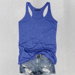 Women Grey Racerback Tank Top and Shorts Set — Summer Casual Wear