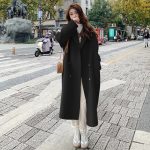Women's Gray Woolen Coat — Loose Fit Mid-Length Winter Coat