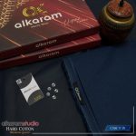 Men Hard Cotton Suit Plain Blue – 4.5m Unstitched Eid & Wedding Wear Pakistan - Image 3