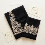 Black Cream Embroidered Lawn Unstitched 2 Piece Suit