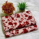 Red Printed Polo Cotton Shirt & Trouser 2 Piece Suit Set