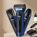 Kemel 3in1 Hair Trimmer Kit KM-633 Silver Blue