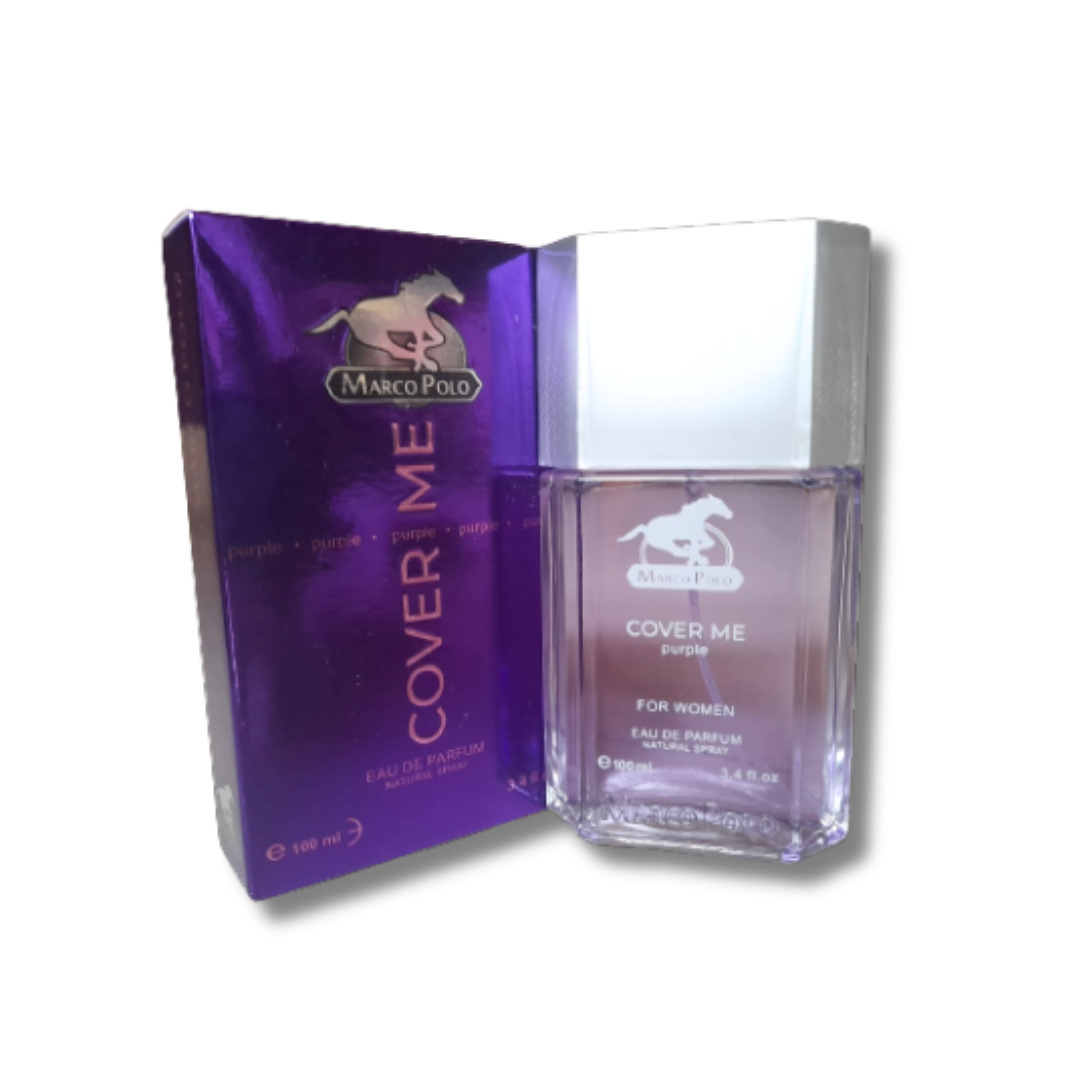 0-7.jpg MARCO POLO Cover Me Purple Fragrance Perfume for women - Eau de Parfum Natural Spray, 100ml (3.4 fl.oz.) Specially for ladies - Image 1