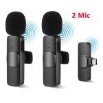 K9 Dual Microphone Mic Plug & Play USB Type C & IOS Wireless Lavalier Microphone Auto Sync Noise Reduction NO APP or Bluetooth Needed- Dual Mic - Image 5