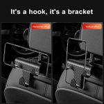 Universal Car Seat Back Hook Headrest Hanger Bag Clothes Hanging Storage Hooks With Phone Holder Duarable Hook Auto Interior Accessories - Image 3