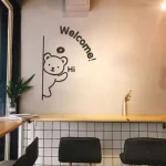 3d wall art with cute teddy bear shaped for home & office decorations Wooden wall Art - Image 4