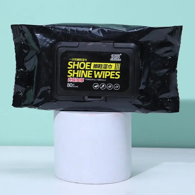 1-14-1.webp Disposable Shoe Cleaning Wipes | Quick Shine Clean Wet Wipes (80 wipes in 1 packet) - Image 1