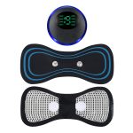 pack Of 2 Ems Butterfly Portable Neck Massager Rechargeable, And  Ms Foot Massager Pad Improve Blood Circulation - Image 4