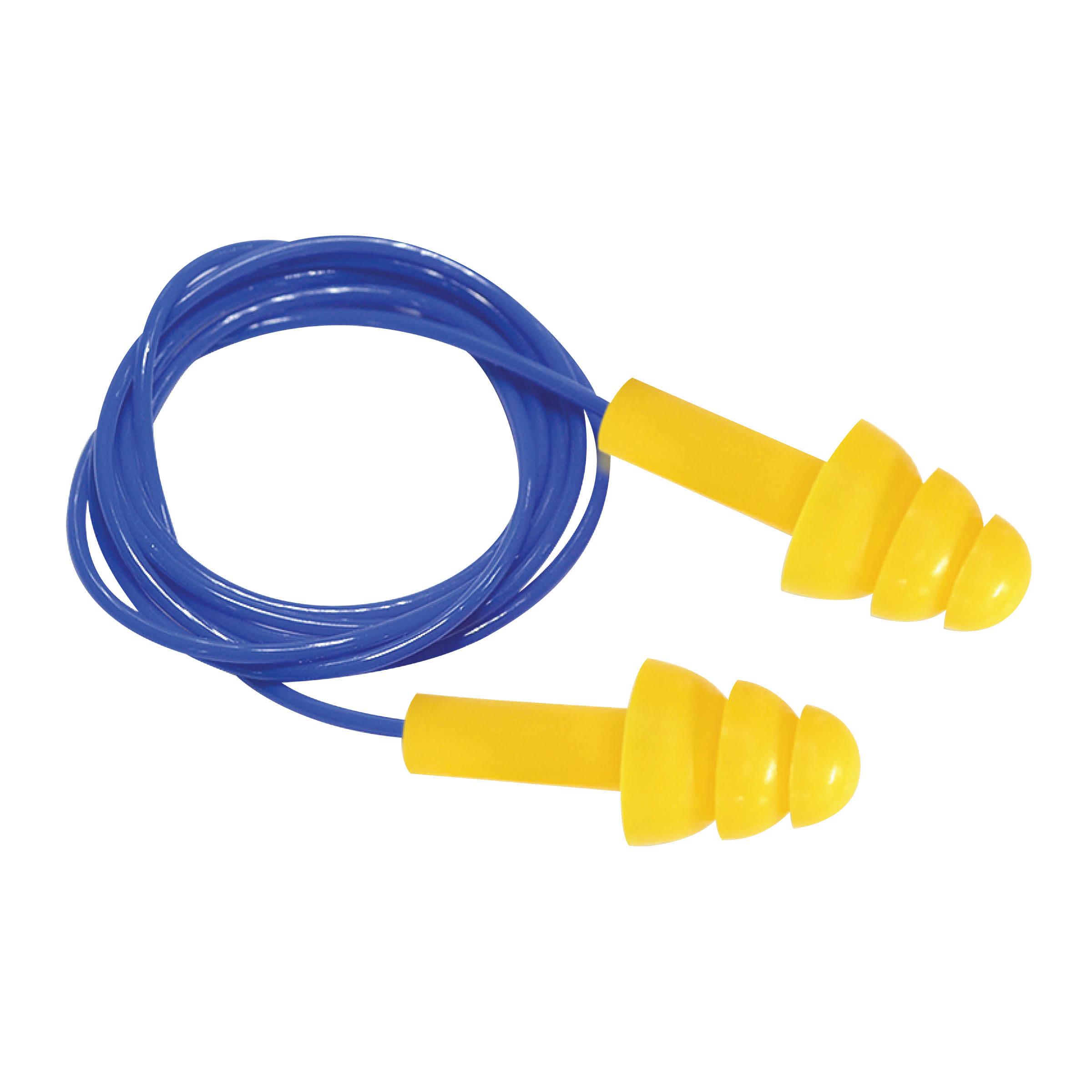 1-18.jpg Silicone Corded Reusable Earplug (Pack Of 5) - Image 1