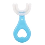 360Â° U-Shaped Baby Toothbrush | Soft Silicone Kids Oral Care & Teether Brush (Random Color)