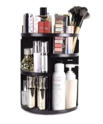 360 Degree Rotating Cosmetic Organizer (black ) - Image 5