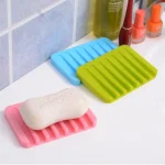 Silicone soap dish Drainer Tray (Green) - Image 3