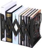 1 Pc Desktop Adjustable Bookends-Retractable Book Stand-Nonslip-for Decorative Bookends ( Random Color)