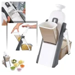 Mandoline Vegetable Cutter Slicer Chopper | Multi-function Cutter Vertical Vegetable Cutter Kitchen Shredder Grater single blade  (random color) - Image 5