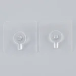 Pack Of 4 Adhesive Screw Sticker Hook Heavy Duty Stick on Door Nail Free Screw Non-Trace No Drilling Nail Self Waterproof Adhesive Hanging Nails Hooks Holders Multifunctional Use - Image 3