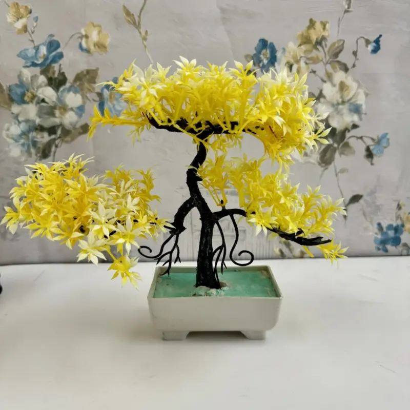 1-62.webp Artificial Bonsai Tree yellow Decoration Piece - Image 1