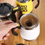 Auto Magnetic Mug 400ml Coffee Milk Mix Cups 304 Stainless Steel ( Battery Operated ) (random Color) - Image 5