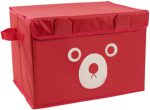 1 Pc Panda Design Folding Storage Bins Quilt Basket Kid Toys Organizer Storage Boxes Cabinet Wardrobe Storage Bag (random Color) - Image 3