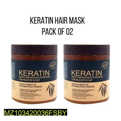 1034-55-402551-product-1-withcode Keratin Hair Mask for All Hair Types – Frizz Control & Shine, Pack of 2 (500ml) - Image 1