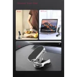 Folding Car Mobile Phone Bracket Base Strong Magnetic Suction 360 Degree Rotating Adjustable Height Air Outlet Navigation Holder - Mobile Stand - Phone Stand - Stand For Mobile Phone - Image 3